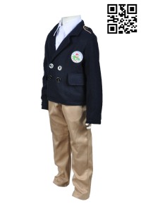 SU179 customize boys kindergarten school blazer and pants